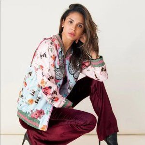 Floral Bomber Jacket